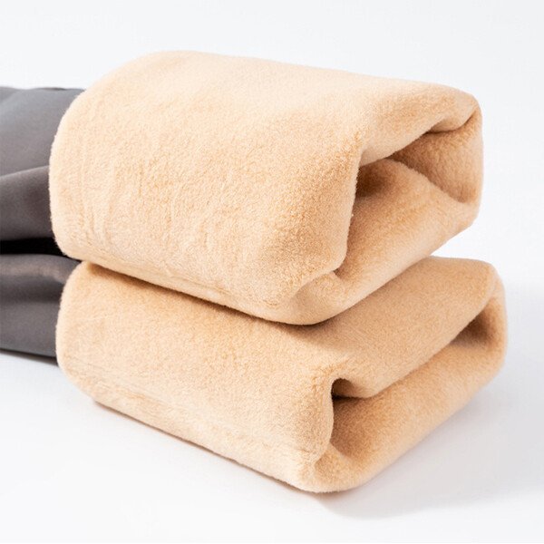 Fake Translucent Thermal Plush Lined Stretch Leggings